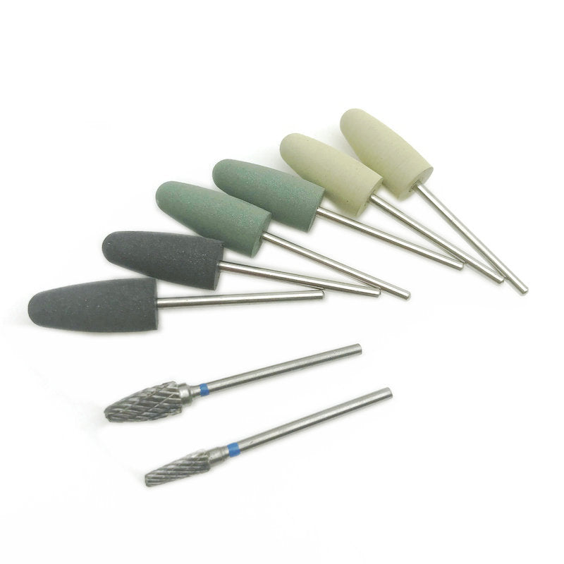 Dental Base Resin Denture Grinding And Polishing Head Set