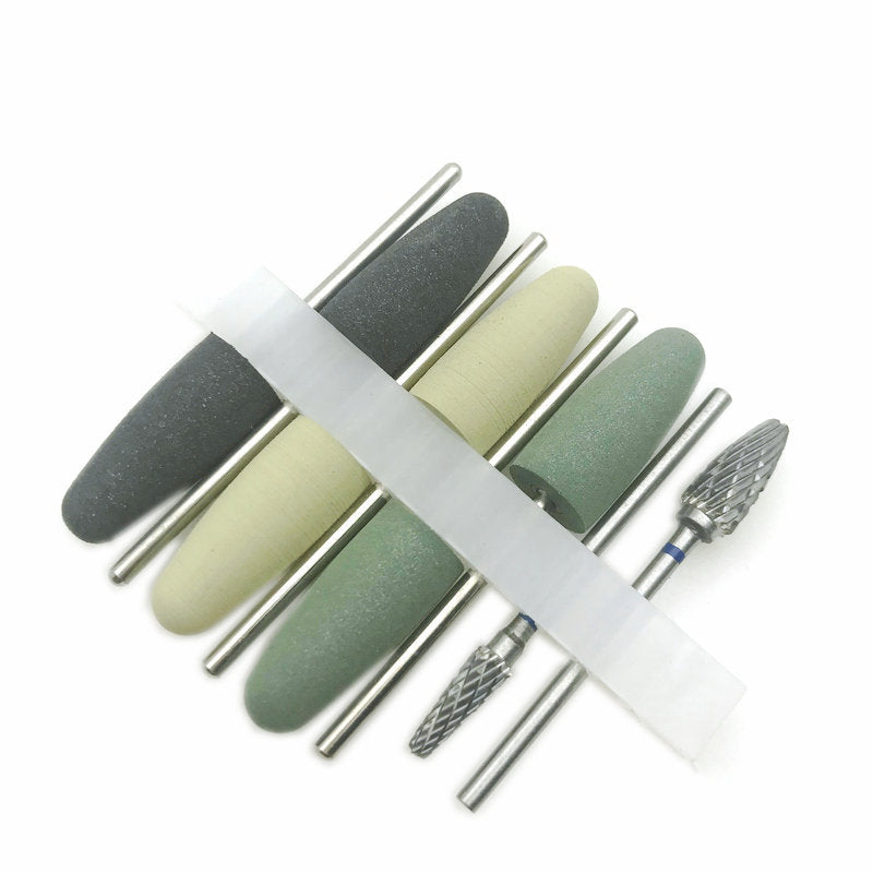 Dental Base Resin Denture Grinding And Polishing Head Set
