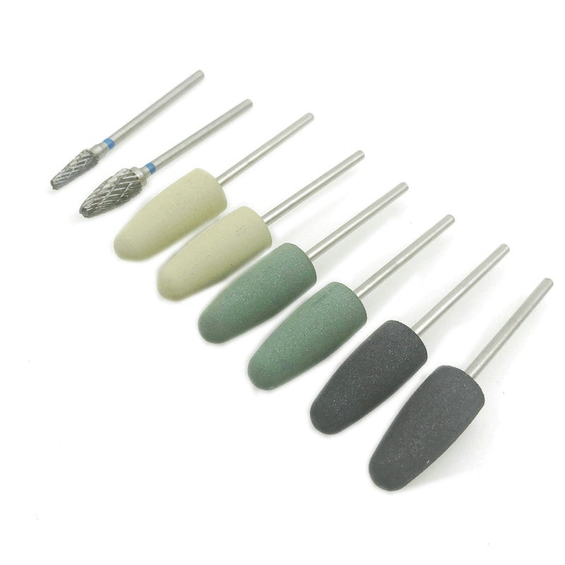 Dental Base Resin Denture Grinding And Polishing Head Set