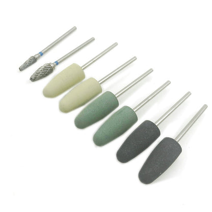 Dental Base Resin Denture Grinding And Polishing Head Set
